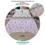ETEHOMETEX Battal Boy Pamuklu Kapitoneli Yatak Örtüsü Seti MARİA 8696474232118